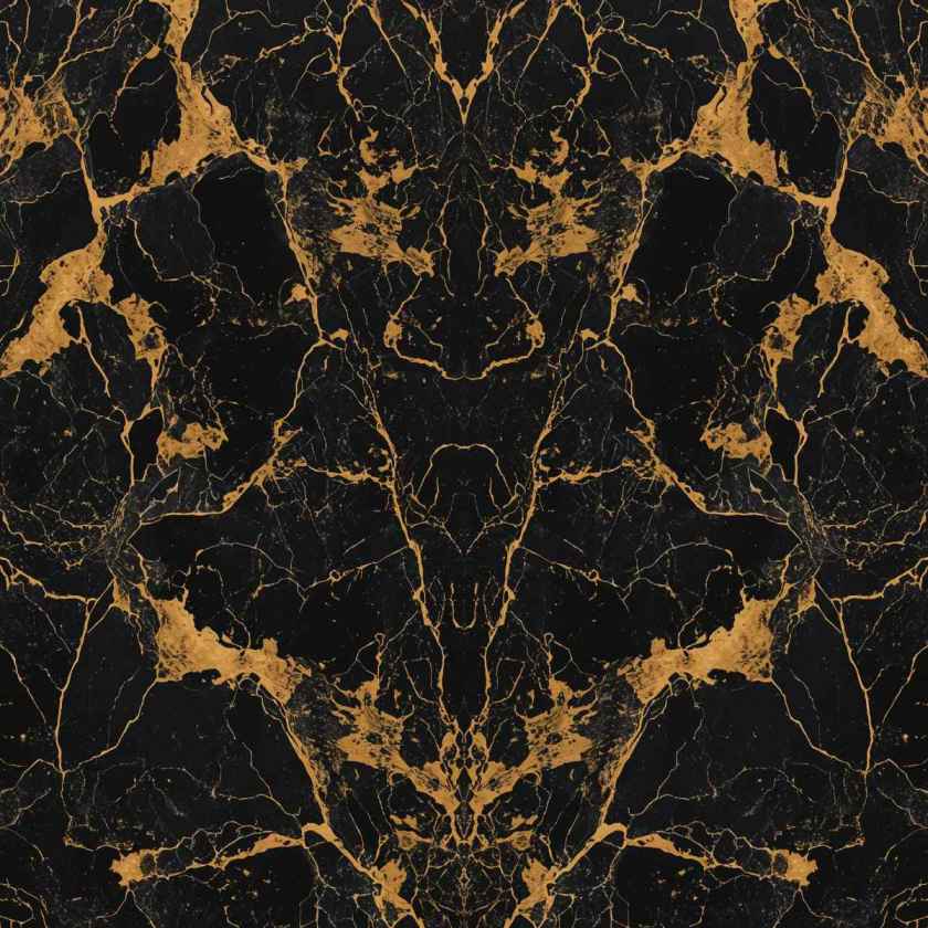 Black And Gold Marble Slab