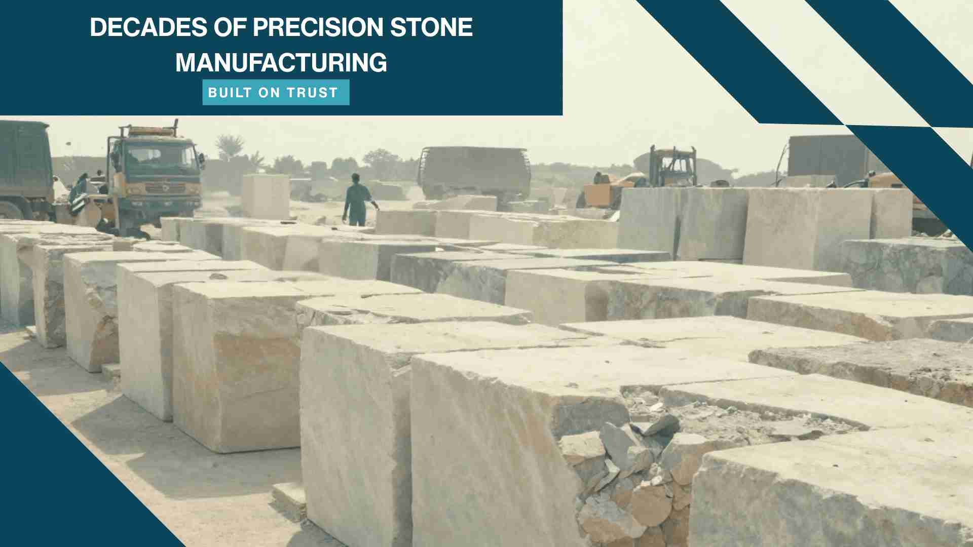 Direct-source raw marble quarry blocks organized for large-scale commercial manufacturing and wholesale supply.